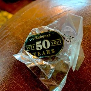 Starbucks 50th Anniversary Pin New Rare